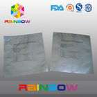 Srebrzysty foliowy worek foliowy LDPE z tworzywa sztucznego / opakowanie z matowym nadrukiem plastikowym