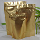 8 Cm X 13 cm Double Face Gold Aluminiowa folia Stand Up Zip Lock Pouch Packaging