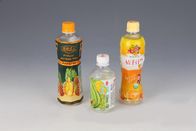 Indywidualne wzornictwo Etykiety termokurczliwe z PCV do pakowania butelek z sokami