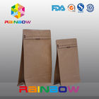 250g 500g 750g Coffee Bean Bag, CMYK Color Kraft Paper Bag With Valve