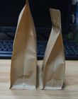 Zablokuj dolną część torby papierowej z przekąskami Opakowanie płaską dolną torebkę z kieszonkowym zamkiem