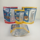 Błyszczące, odporne na zapach torby do pakowania Przekąski suszone jedzenie Mylar Ziplock Stand Up Bags