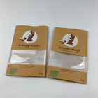 Recycled Dostosowane do wielokrotnego zamykania woreczki stojące Karma dla zwierząt Brązowe torby papierowe Kraft