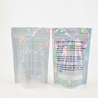 Aluminiowe błyszczące holograficzne torby do pakowania ciastek 3,5 g 7 g Stand Up Pouch