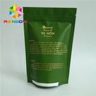 Folia aluminiowa wyłożona matową białą zieloną torebkę do pakowania herbaty z zamkiem błyskawicznym na zamówienie