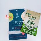 Mylar Zipper Custom Printed Snack Bags Czysty plastik do orzecha kokosowego / suszonych owoców