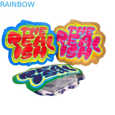 3.5g 7g 14g Ziplock Mylar Bag Żywna folia aluminiowa dla ciasteczek