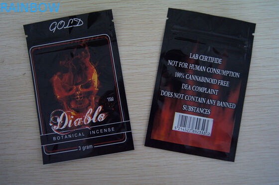 Niestandardowe opakowanie z kadzideł PET / VMPET / PE 100 mikronów