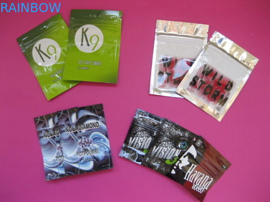 OEM Dostosowane torebki na kadzidełka na zioła z zamkiem błyskawicznym