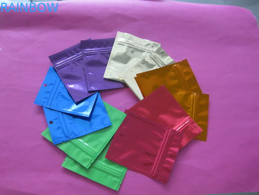 Zwykły pakowany worek na żywność Ziplock Mylar z wycięciem łzy