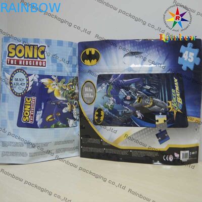 Niestandardowe folia do stand-upu na metalizowanym stojaku z suwakiem na prasę / suwak