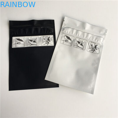 Zabezpieczenie przed dziećmi Zapachowe Ziplock Niestandardowe drukowanie Mylar Woreczki z folii aluminiowej na suche nasiona kwiatów Woreczki do pakowania