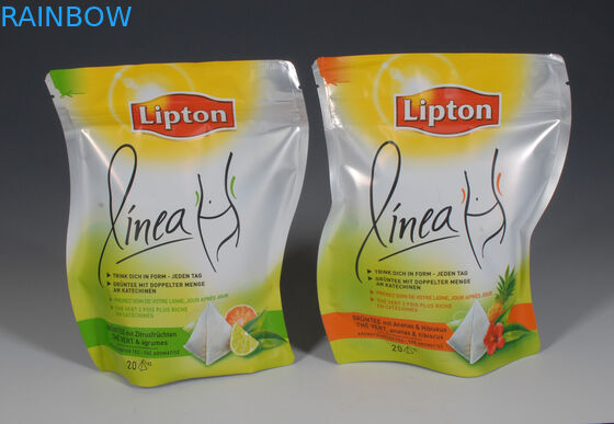 Foliowe torebki z folii aluminiowej z zamkiem do pakowania herbaty