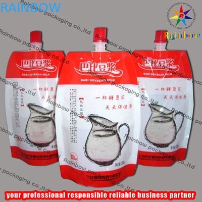 Opakowanie z wylewką z folii aluminiowej, torebka sojowa