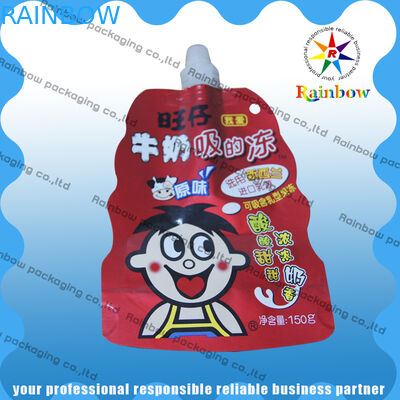 Opakowanie z wylewaną wylewką z tworzywa sztucznego, biodegradowalne dla mleka