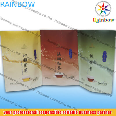 Bottom Gusset Tea Bags Opakowanie z logo na luźną herbatę z liści