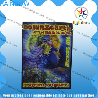 Down2earth / Geeked Up / Diablo Gold Ziołowy Kadzidełka Zip Plastikowe torby Odporność na wilgoć