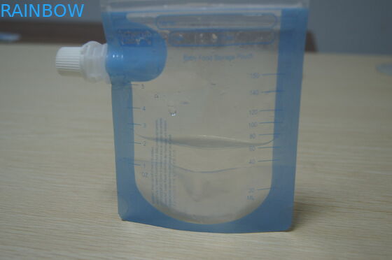 Opakowanie z wylewaną wylewką z płaskim dnem i zamkiem błyskawicznym