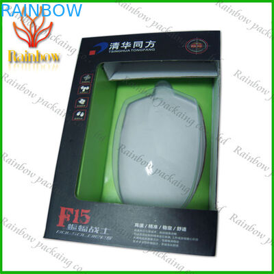 Opakowanie kartonowe z plastikowym przeźroczystym oknem na usta / elektrykę