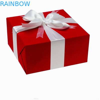 Najwyższej klasy kartonowe pudełko składane z czerwonym kwadratem do pakowania prezentów