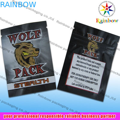 Ziołowy Kadzidełka Zip Plastikowe torby Niełamliwe z nadrukiem wklęsłym