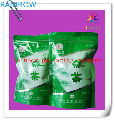 Ziplock Bottom Gusset Plastic Bag Packaging, worek do pakowania zielonej herbaty