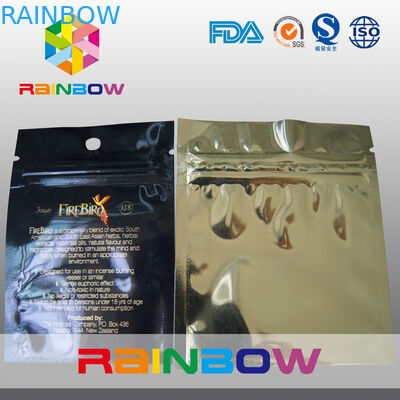 Płaski, trójstronny, zapinany na zamek foliowy z mylarowym otworem