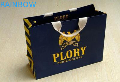 Logo Printed Shopping Torba papierowa Czarna PP Tkana w przetwarzalnych kolorach Pantone