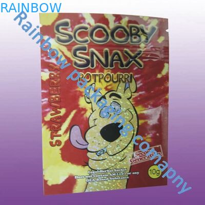 Ziplock Herbal Incense Packaging, spersonalizowane kolorowe torby plastikowe do drukowania