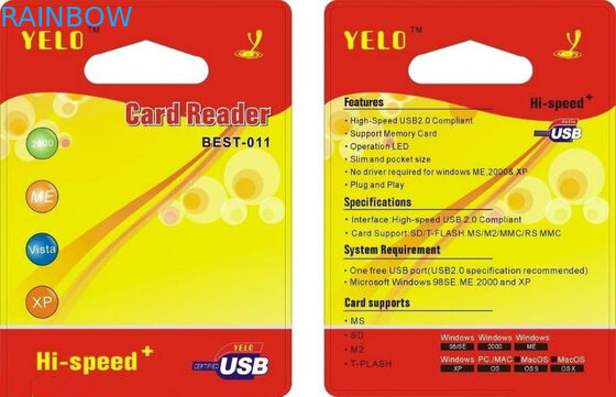 Niestandardowe opakowanie przezroczyste z logo Blister Opakowanie do czytnika kart