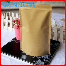 Ziplock Kraft Paper Torba na zakupy Stand Up 3 Side Sealed Rectangle