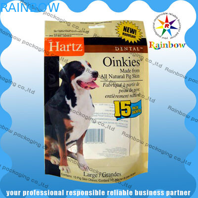 Dostosowana do psa torba na żywność z recyklingu z dolnym klinem i zamkiem