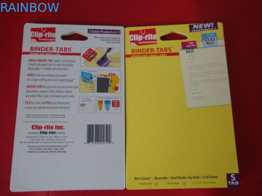 Kolorowe opakowanie blistrowe Euro Hang Hole do pakowania nożycowego