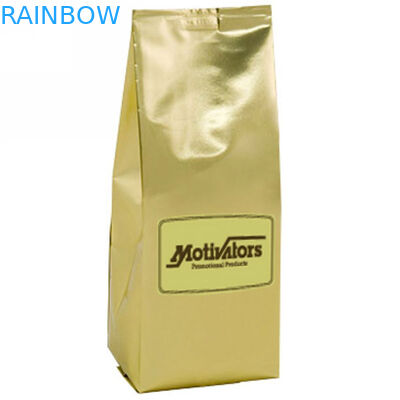 Golden Mylar Ziplock Torby plastikowe Opakowania do recyklingu Zipper Top