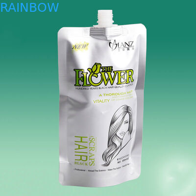 Srebrno stojąca wylewka Folia opakowaniowa nadająca się do recyklingu do pielęgnacji włosów