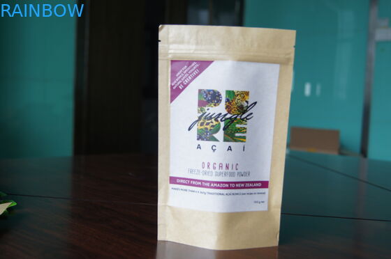 Niestandardowe torby na herbatę z papieru pakowego Dobre drukowanie za pomocą zamka błyskawicznego