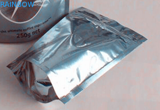 Coffe / Tea Moistureproof Stand Up Pouch Bag Plastikowe złote owalne okno