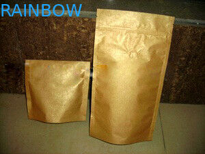 Ziplock laminowana folia aluminiowa w pełnym opakowaniuPlastikowa torba Gold Stand Up Matte Finish