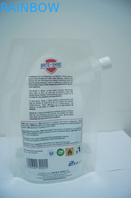 Pojemnik 2 litrowy z przezroczystego plastikowego worka do zmywania Opakowanie / stojące torby z wylewem do pakowania w pralki