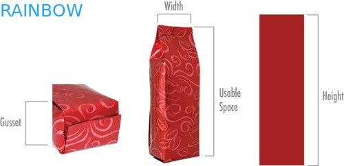 Torebki na herbatę z laminowanymi dolnymi węzłami Opakowania Ziplock Kolorowe matowe wykończenia z nadrukiem