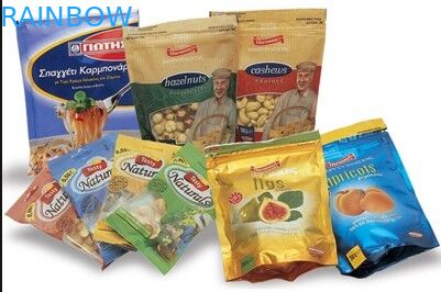 Stand Up Torebki na herbatę Opakowanie Błyszczące wykończenie laminowane zamkiem błyskawicznym / okienkiem