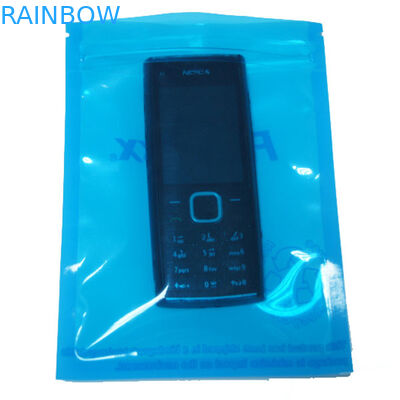 Niebieski przezroczysty trzy boczny Seal Anti Static Bag Zipper dla produktów elektronicznych