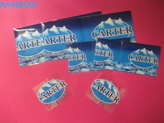 Butelka napoju wody mineralnej Rękaw termokurczliwy Drukowanie niebieskiego ciepła