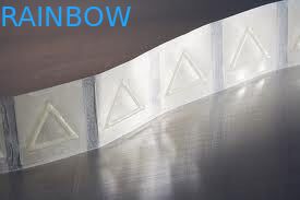 Etykiety termokurczliwe z przezroczystego trójkąta, dające się dotykać, ostrzegające przed oślepieniem / nalepkami