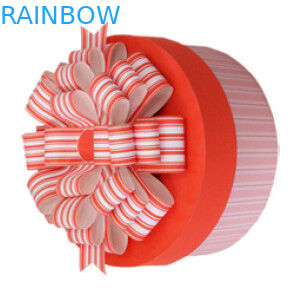 Cylinder do papieru - w kształcie pudełka opakowanie różowy na tort urodzinowy