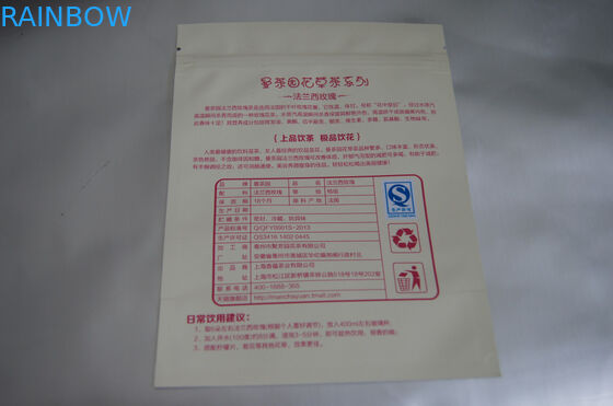 Płaska folia aluminiowa Niestandardowy pakiet torebek do herbaty dla francuskiej herbaty różanej