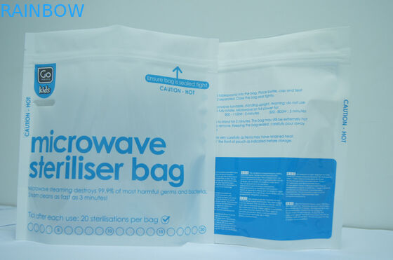 Stand Up Blue Vacuum Seal Torby do przechowywania żywności / mikrofalowe worki próżniowe do żywności