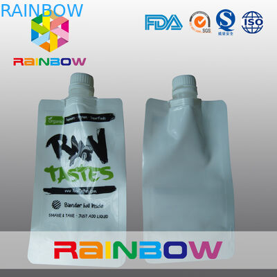 Laminowany nylon 3 - boczne białe wywijane etui do pakowania Automatyczne drukowane logo