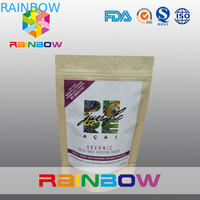 Freeze Dried Super Food Power Dostosowane torby papierowe z etykietami samoprzylepnymi