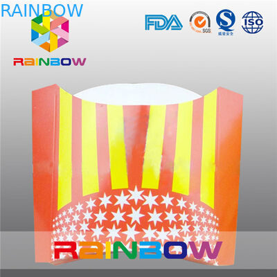 Jednorazowe składane pudełko kartonowe na pudełko z frytkami